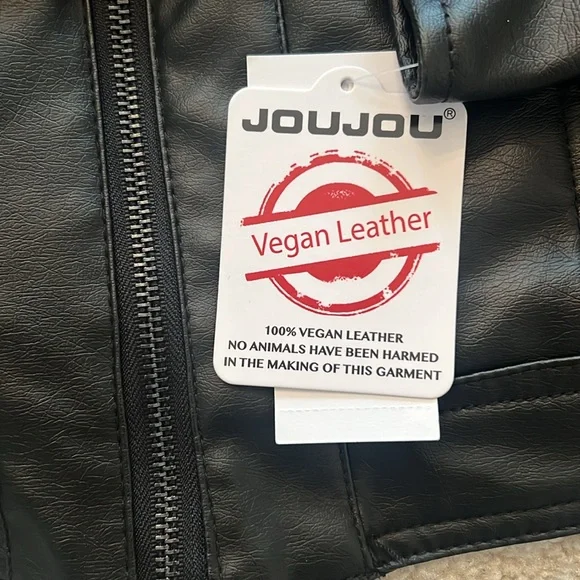 Vegan leather jacket NWT - Picture 7 of 8